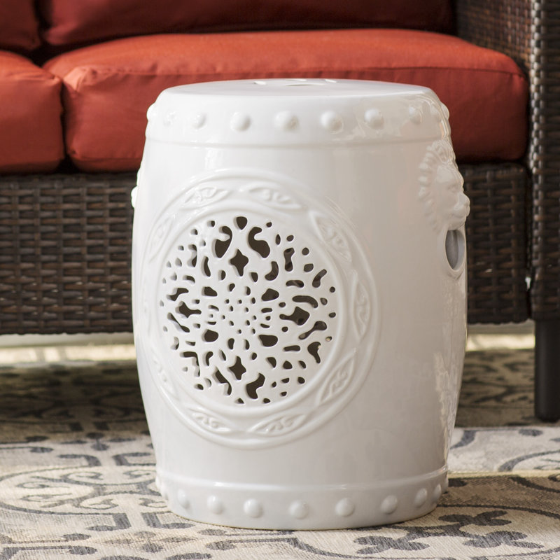 Quarryville Drum Garden Stool & Reviews Birch Lane